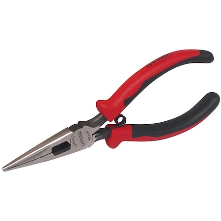 Urrea Pliers, Long nose side cut with spring 6-23/32" 226GRX